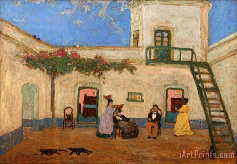 Pedro Figari El Patio O Patio Unitario Art Painting
