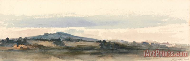Peter de Wint Bardon Hill, Charnwood Forest, Leicestershire Art Print