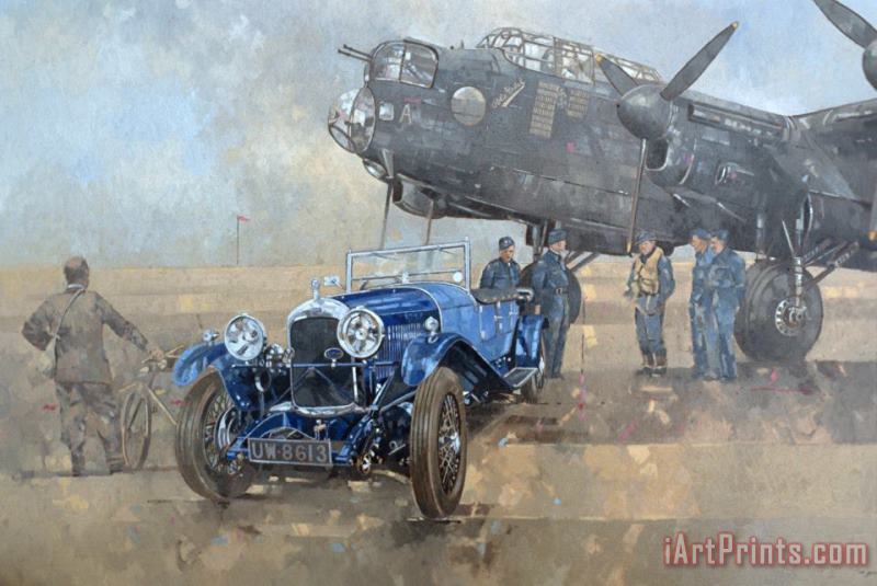 Able Mable and the Blue Lagonda painting - Peter Miller Able Mable and the Blue Lagonda Art Print