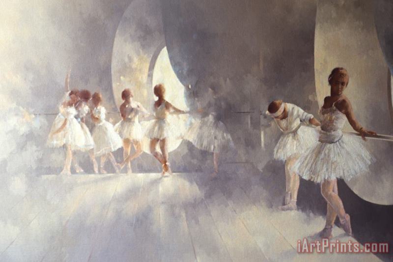 Ballet Studio painting - Peter Miller Ballet Studio Art Print