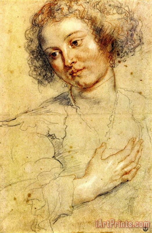 Peter Paul Rubens Head And Right Hand of a Woman Art Painting