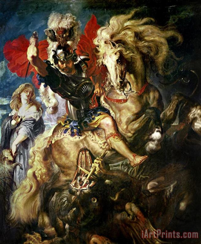 Peter Paul Rubens Saint George and the Dragon Art Painting