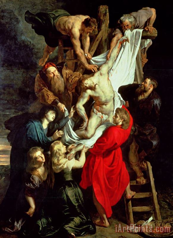 The Descent from the Cross painting - Peter Paul Rubens The Descent from the Cross Art Print