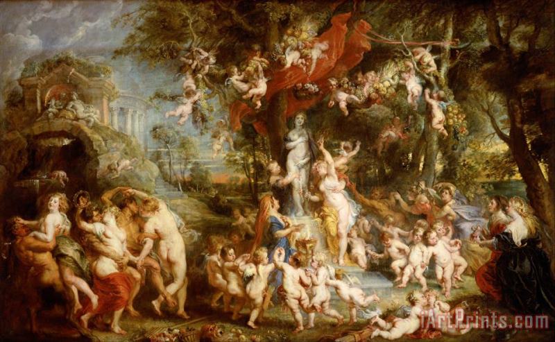 The Feast of Venus painting - Peter Paul Rubens The Feast of Venus Art Print