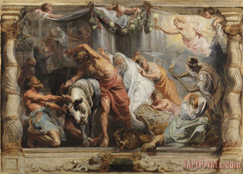 The Triumph of The Eucharist Over Idolatry painting - Peter Paul Rubens The Triumph of The Eucharist Over Idolatry Art Print