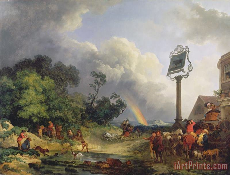 The Rainbow painting - Philip James de Loutherbourg The Rainbow Art Print