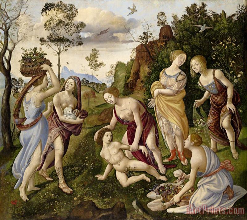 The Finding of Vulcan on The Island of Lemnos painting - Piero di Cosimo The Finding of Vulcan on The Island of Lemnos Art Print