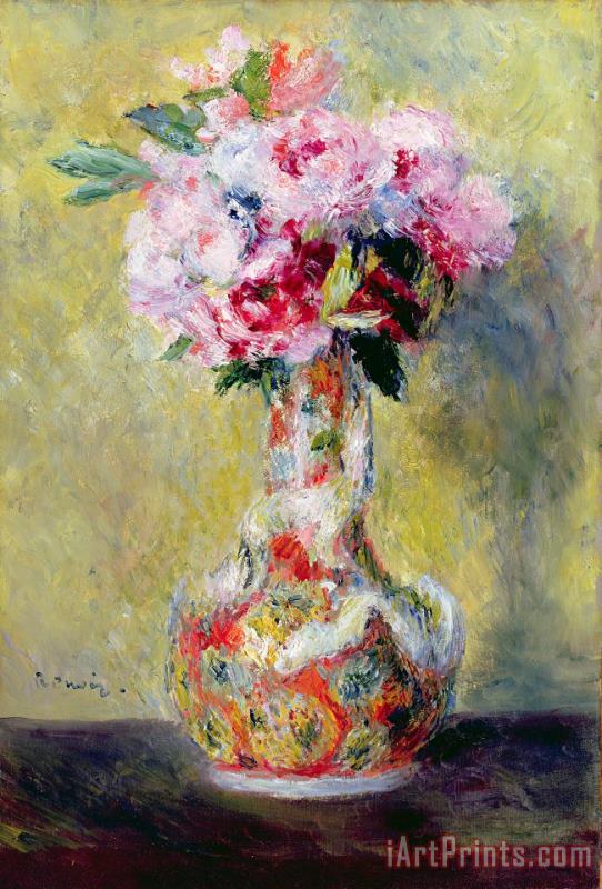 Bouquet in a Vase painting - Pierre Auguste Renoir Bouquet in a Vase Art Print