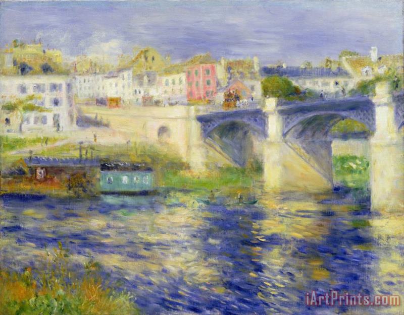 Pierre Auguste Renoir Bridge at Chatou Art Print
