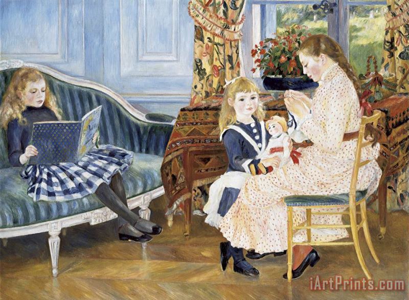 Pierre Auguste Renoir Children's Afternoon at Wargemont Art Print