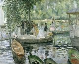 Pierre Auguste Renoir - La Grenouillere painting