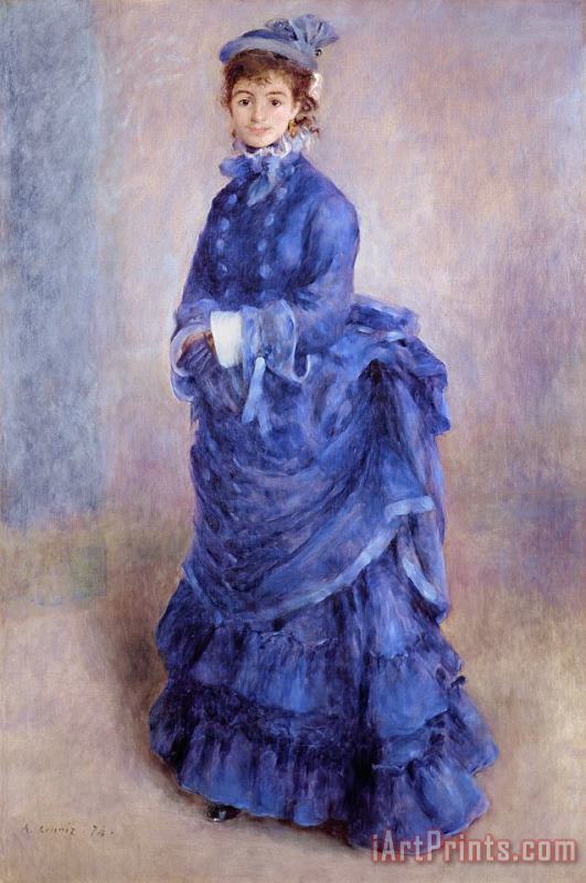 Pierre Auguste Renoir La Parisienne The Blue Lady Art Print