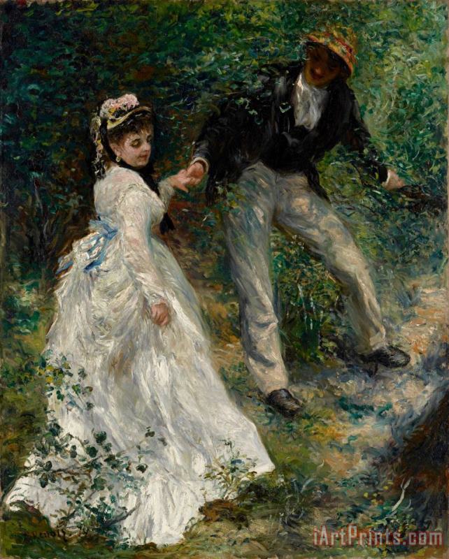 Pierre Auguste Renoir La Promenade Art Painting