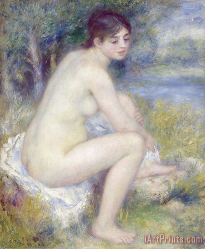Nude in a Landscape painting - Pierre Auguste Renoir Nude in a Landscape Art Print