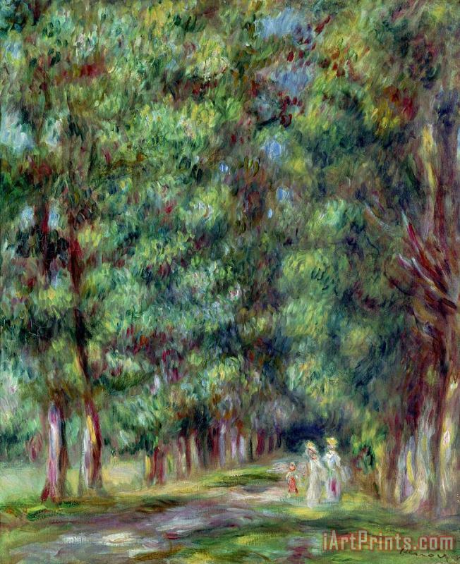 Pierre Auguste Renoir Path in a Wood Art Print