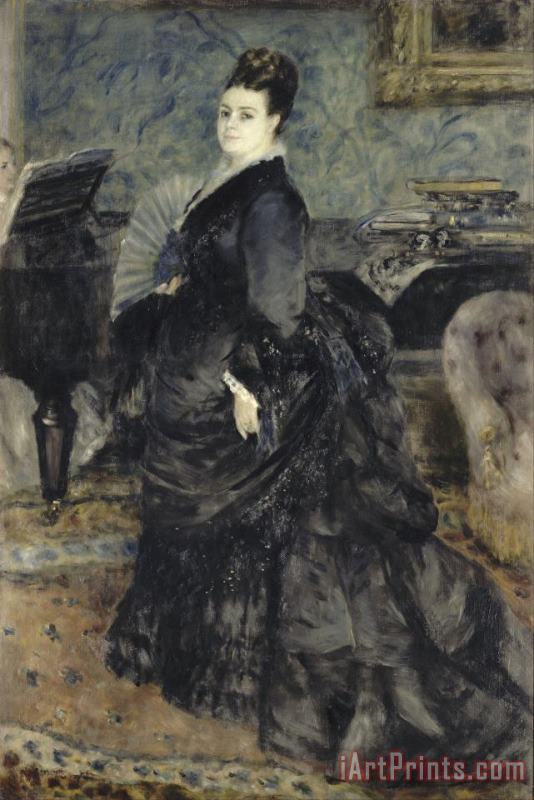 Pierre Auguste Renoir Portrait of a Woman, Called of Mme Georges Hartmann Art Painting