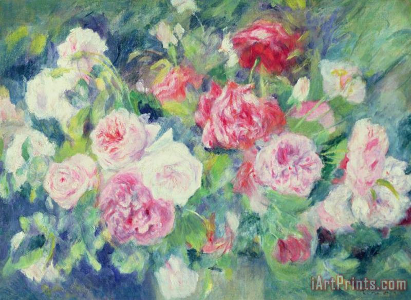 Pierre Auguste Renoir  Roses Art Painting