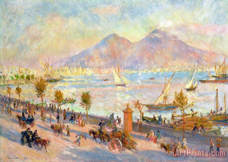 Pierre Auguste Renoir The Bay of Naples with Vesuvius in the Background Art Print
