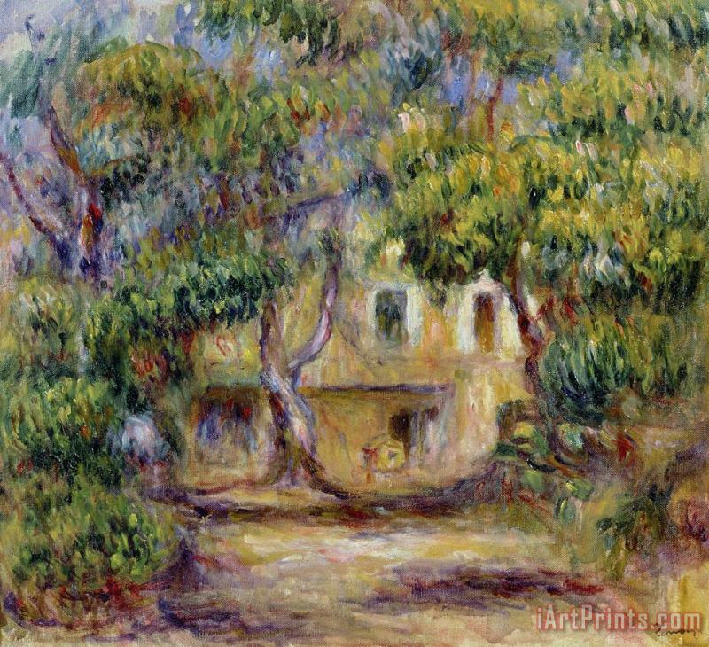 The Farm at Les Collettes painting - Pierre Auguste Renoir The Farm at Les Collettes Art Print
