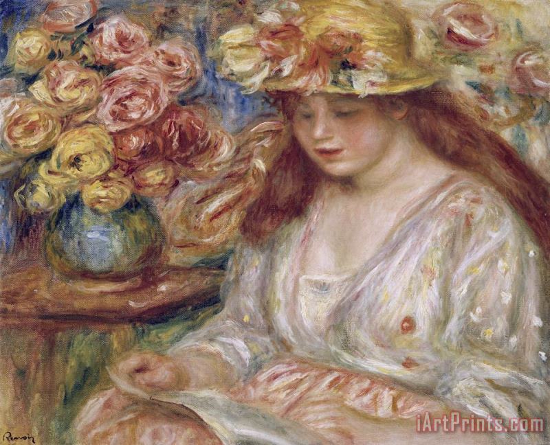 The Reader painting - Pierre Auguste Renoir The Reader Art Print