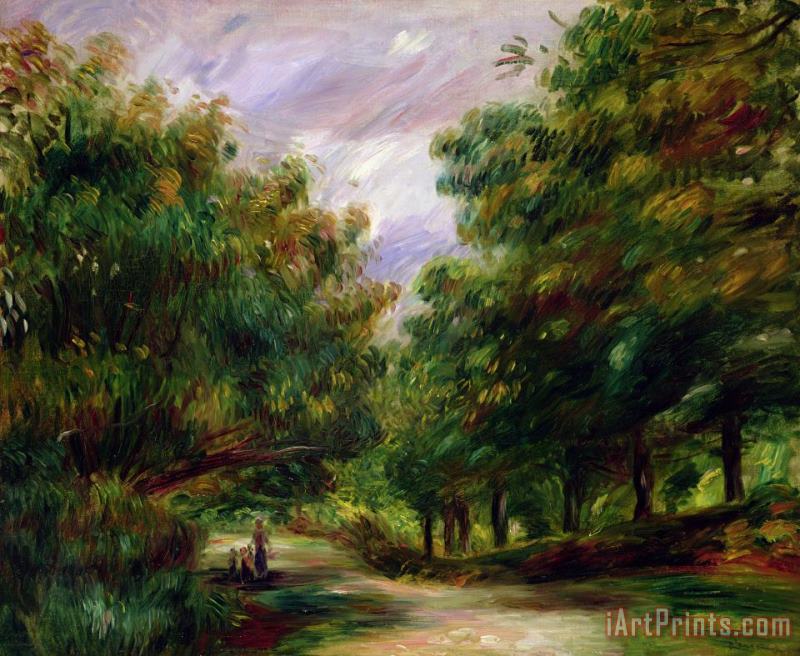 The road near Cagnes painting - Pierre Auguste Renoir The road near Cagnes Art Print