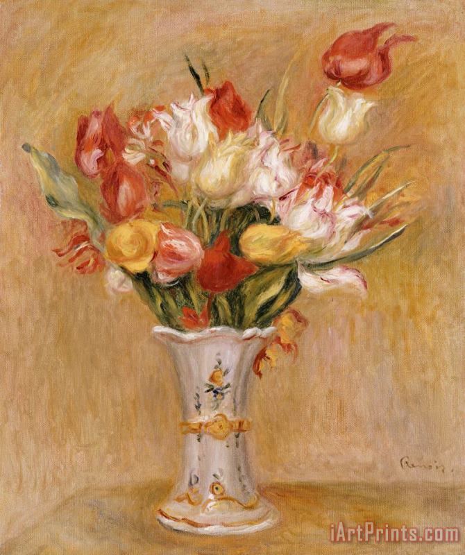 Pierre Auguste Renoir Tulips Art Print