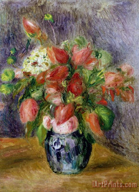 Vase of Flowers painting - Pierre Auguste Renoir Vase of Flowers Art Print