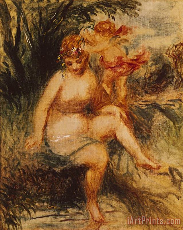  Venus and Love Allegory painting - Pierre Auguste Renoir  Venus and Love Allegory Art Print