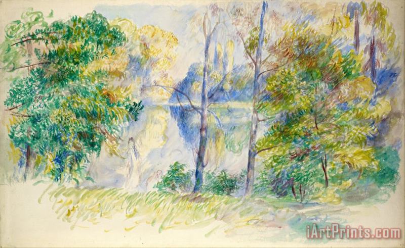 View of a Park painting - Pierre Auguste Renoir View of a Park Art Print