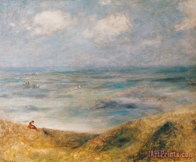 View of the Sea Guernsey painting - Pierre Auguste Renoir View of the Sea Guernsey Art Print
