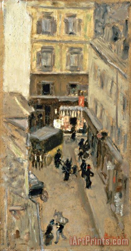 Narrow Street in Paris painting - Pierre Bonnard Narrow Street in Paris Art Print