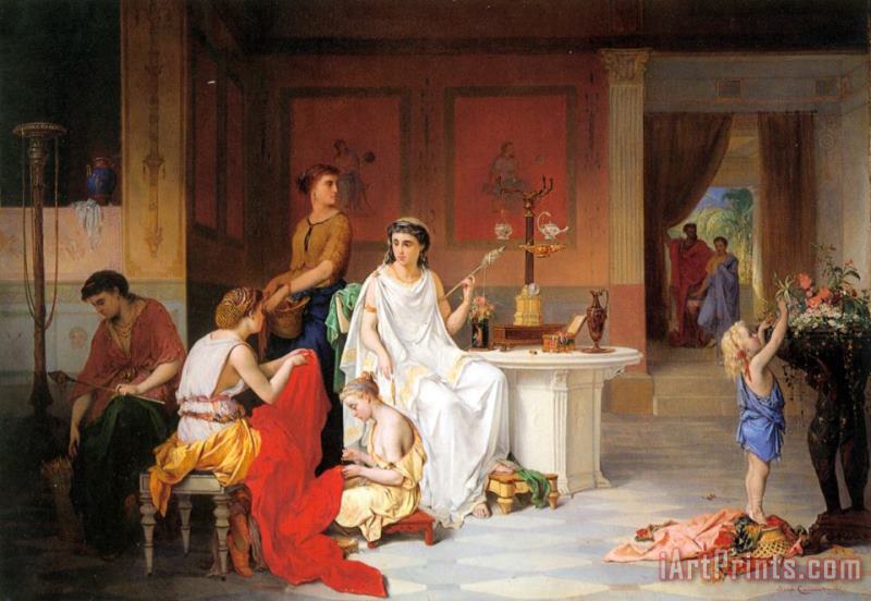 The Last Hour of Pompei painting - Pierre Oliver Joseph Coomans The Last Hour of Pompei Art Print