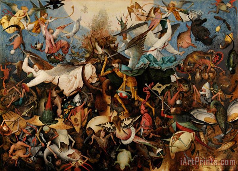 The Fall of The Rebel Angels painting - Pieter Bruegel the Elder The Fall of The Rebel Angels Art Print