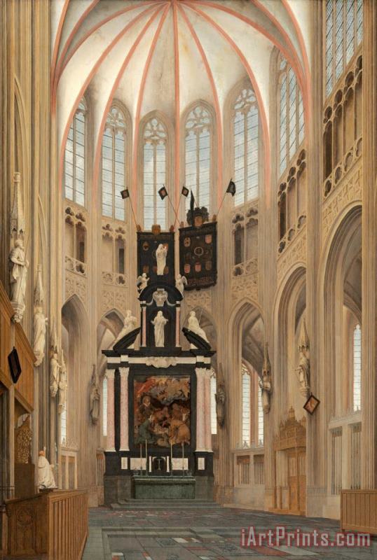 Cathedral of Saint John at 's Hertogenbosch painting - Pieter Jansz Saenredam Cathedral of Saint John at 's Hertogenbosch Art Print
