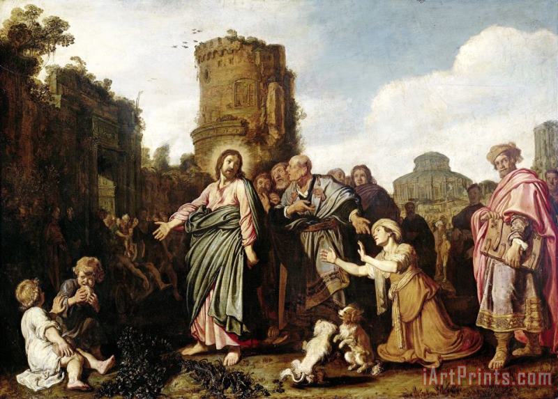 Christ And The Canaanite Woman painting - Pieter Lastman Christ And The Canaanite Woman Art Print