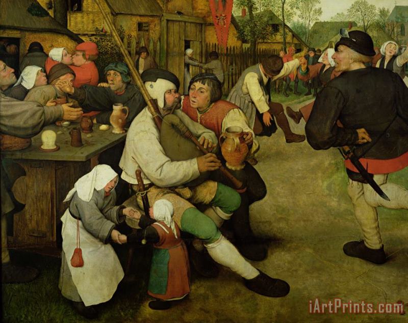 Pieter the Elder Bruegel Peasant Dance Art Painting