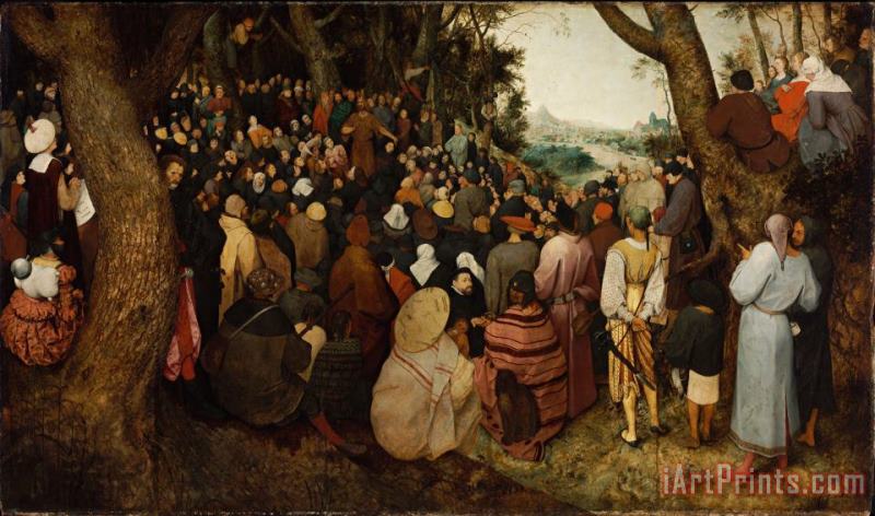 Pieter the Elder Bruegel The Sermon of Saint John The Baptist Art Print
