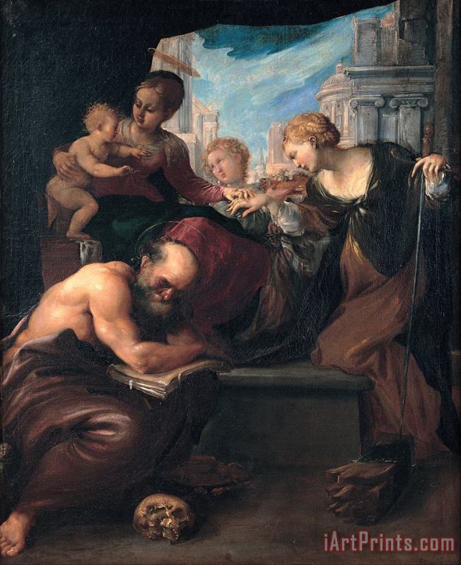 Pietro Faccini Mystic Marriage of Saint Catherine Art Print