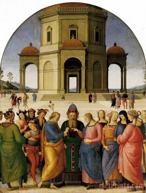 Marriage of The Virgin painting - Pietro Perugino Marriage of The Virgin Art Print