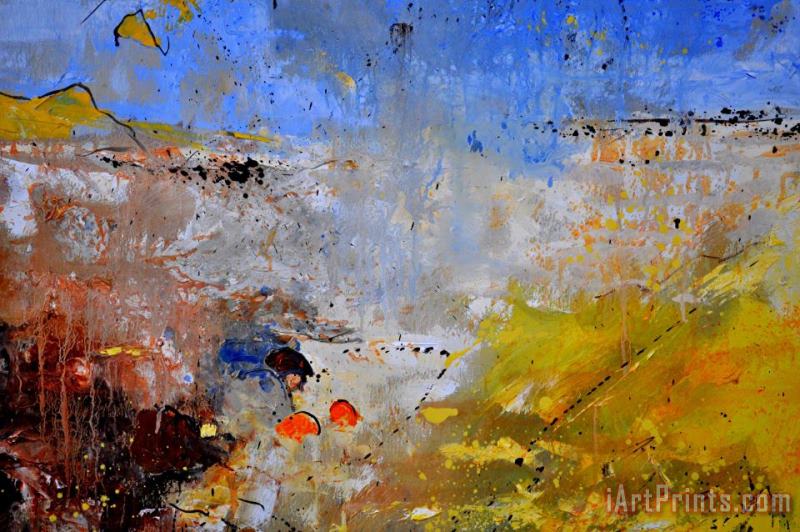 Abstract 1101211 painting - Pol Ledent Abstract 1101211 Art Print