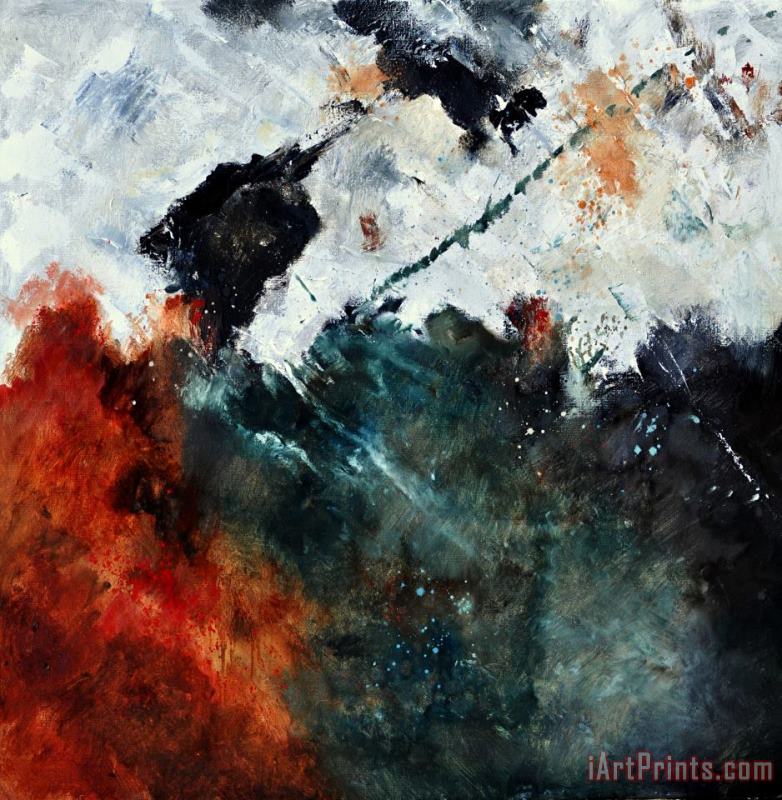 Abstract 881101 painting - Pol Ledent Abstract 881101 Art Print
