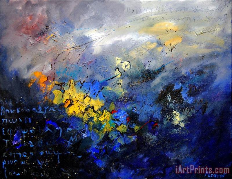 Abstract 970208 painting - Pol Ledent Abstract 970208 Art Print
