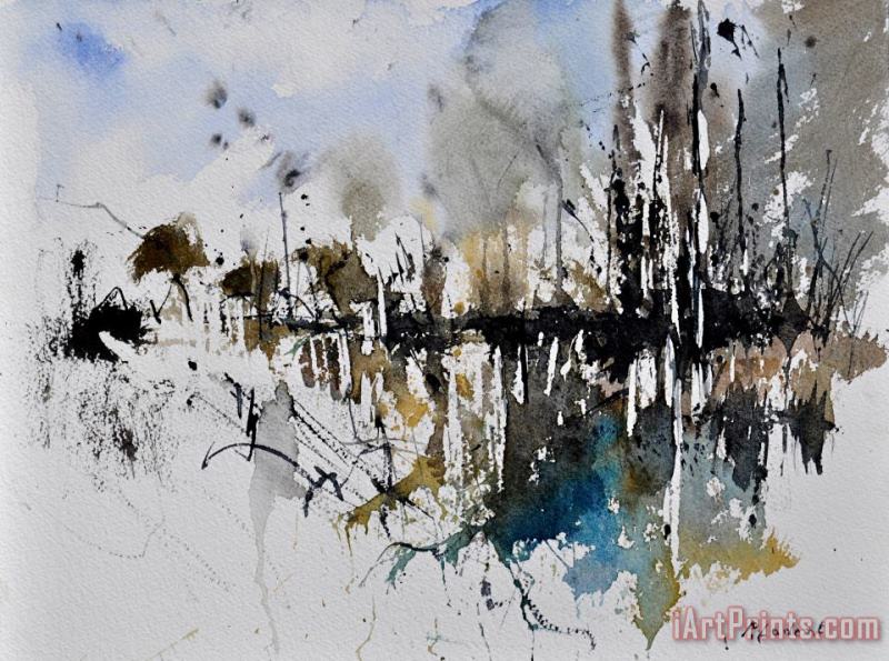 Pol Ledent Abstract Watercolor 012130 Art Painting