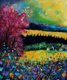 Pol Ledent - Autumn flowers painting