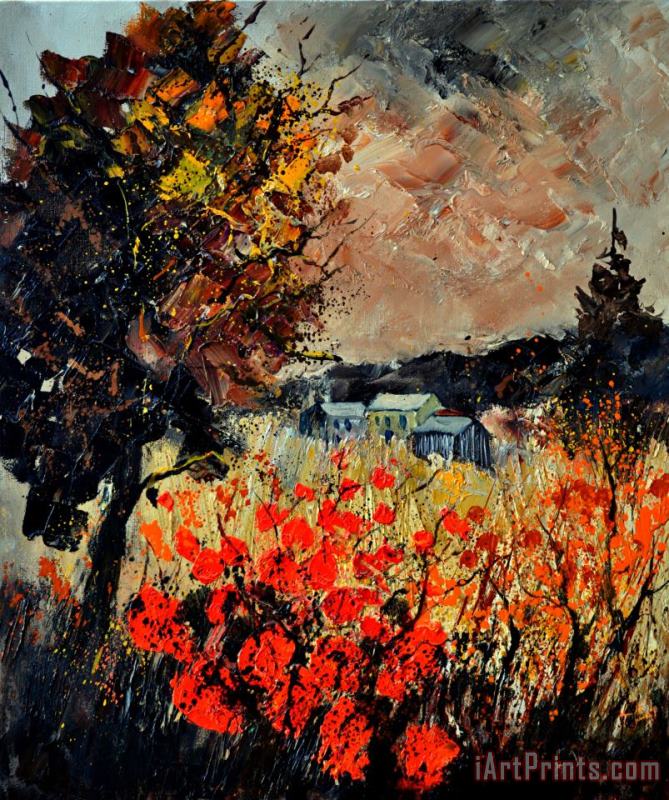 Autumn in Ardennes painting - Pol Ledent Autumn in Ardennes Art Print