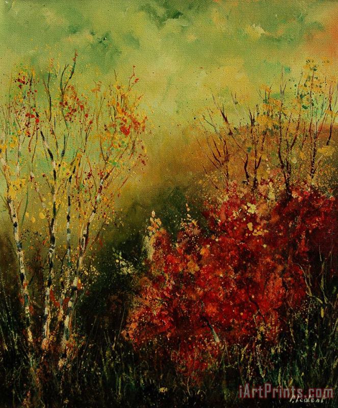Autumn Lanfscape painting - Pol Ledent Autumn Lanfscape Art Print