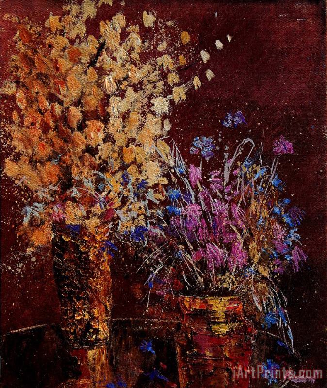 Pol Ledent Bunch of dried flowers Art Painting
