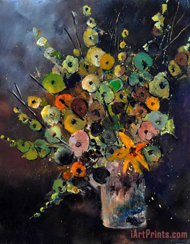 Pol Ledent Bunch Of Flowers 451180 Art Print