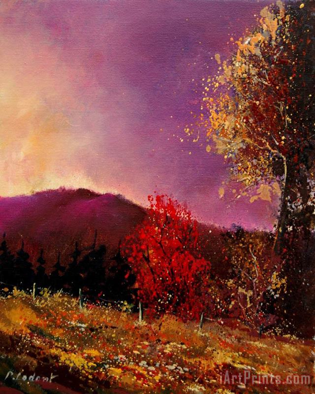 Fall Colors painting - Pol Ledent Fall Colors Art Print