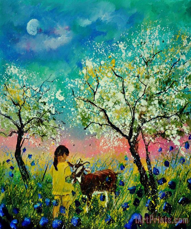 Pol Ledent In the orchard Art Painting